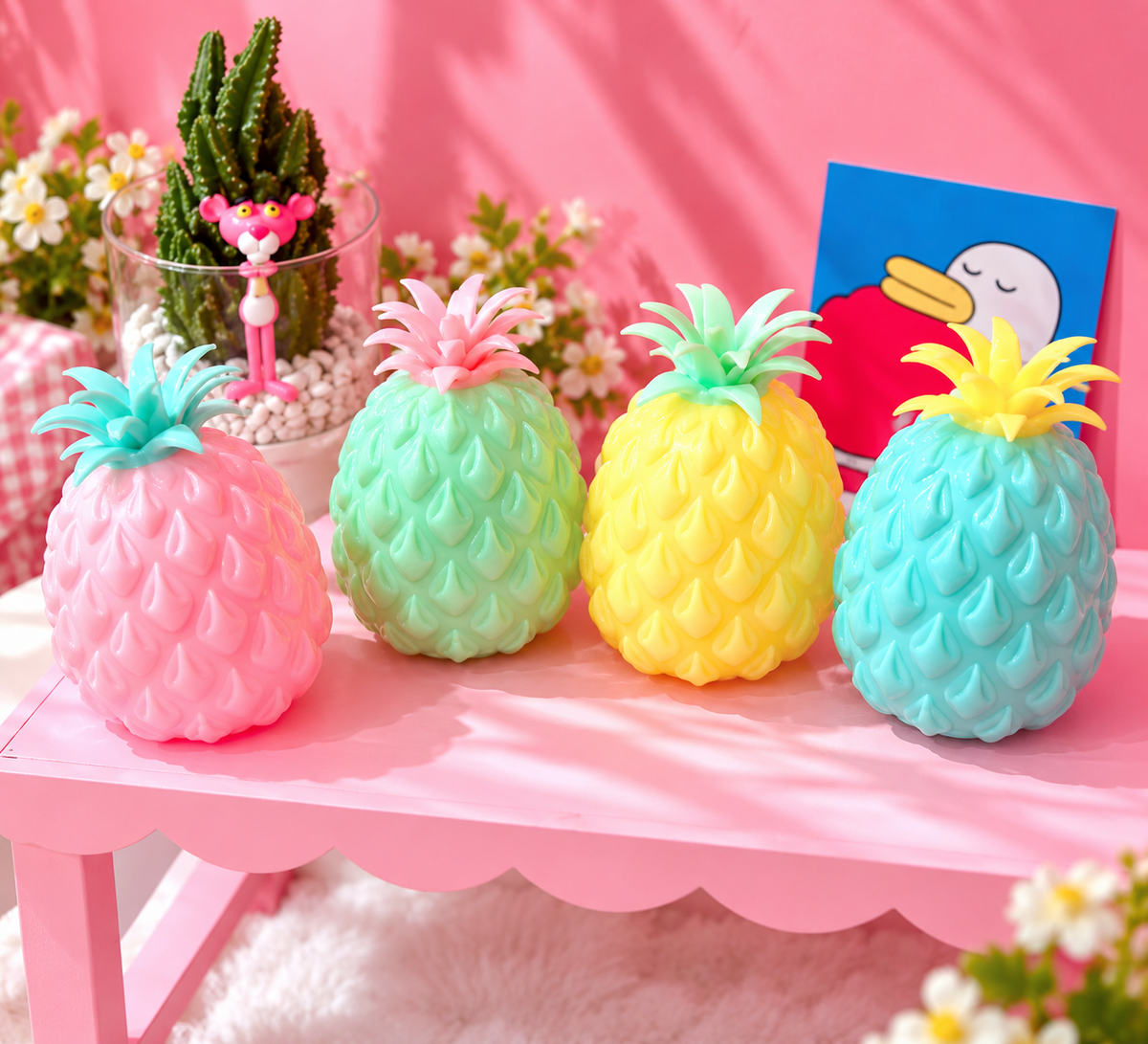 Stress Relief Toy - Novel Grape Ball and Pineapple Squish
